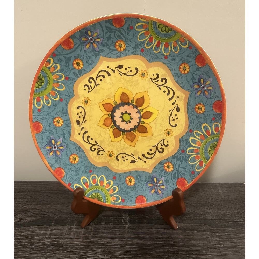 Sue Zipkin Chop Plate 11" Certified International Dinnerware Fiesta Party Bold